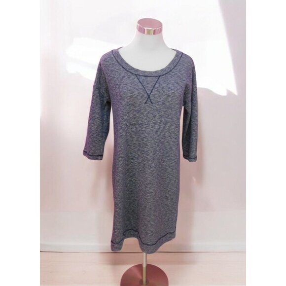 Gap Gray Sweatshirt Dress M Casual Minimalist Soft Cozy Style - Picture 1 of 9